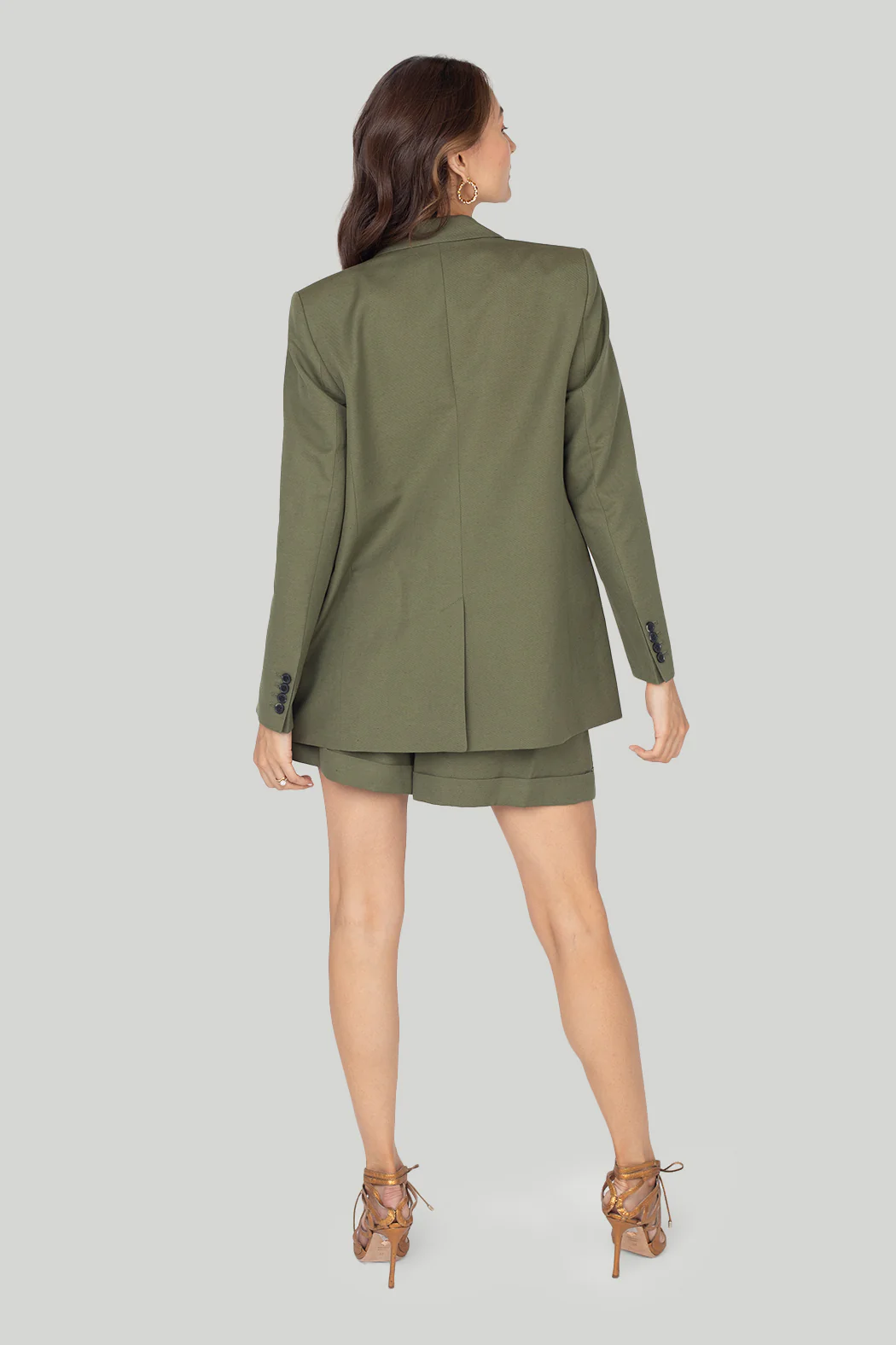 Frame - Everyday Blazer in Military Green - Image 3