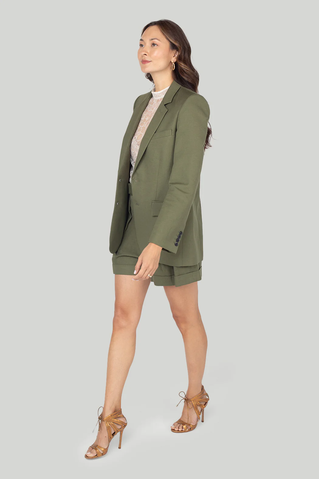 Frame - Everyday Blazer in Military Green - Image 5